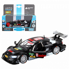 1251324JB ТМ "Автопанорама" Машинка металл., 1:32 Audi RS 5 DTM, черный матовый, инерция, свет, звук