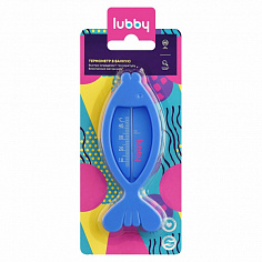 LUBBY13697 Термометр в ванную"Рыбка" от 0 мес,безопастный пластик