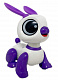 миниатюра 1toy Т21566 RoboPets игрушка интерактивная Кролик бел/фиол (mini), свет, звук, движение 