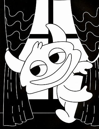 В одной чёрной-чёрной раскраске...ПРО МОНСТРИКОВ фото