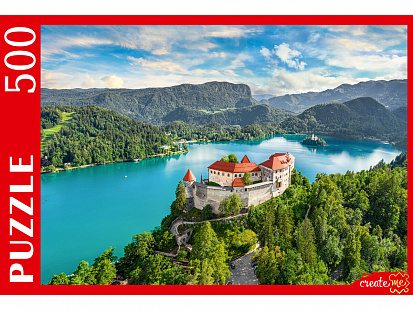 Фото товара ШТП500-1471 ПАЗЛЫ 500 элементов. СЛОВЕНИЯ ЗАМОК НА ОЗЕРЕ БЛЕД (Арт. ШТП500-1471)