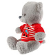 миниатюра M9848-22B Игрушка мягкая Стихи А.Барто медведь в футболочке с машинкой, 22см, муз.чип. Мульти-пульти