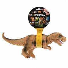 ZY872431-IC Игрушка пластизоль динозавр тиранозавр 32*11*23 см, хэнтэг, звук ИГРАЕМ ВМЕСТЕ