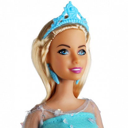 Фото 66001P-F1-S-BB Кукла 29 см София снежная принцесса в голубом платье, расческа в комплекте КАРАПУЗ