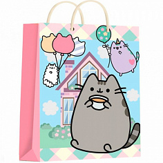 403006 Пакет Чудо праздник глянцевый ml Серый Кот PML-130568-PUSH