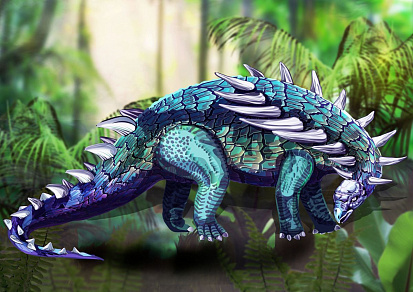 Фото товара MPZCD6-M Collection DINOSAURS. Динозавр Гастония. 110 деталей. р-р 28,5 х 18 см. Сред. р-р детали 3,