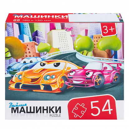 Фото товара RI5405 Игра детская настольная "54 Машинки"