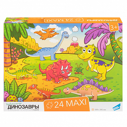 Фото товара RI2404 Игра детская настольная "24 MAXI Динозавры"