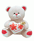 миниатюра Медведь Алекс 38см с сердцем