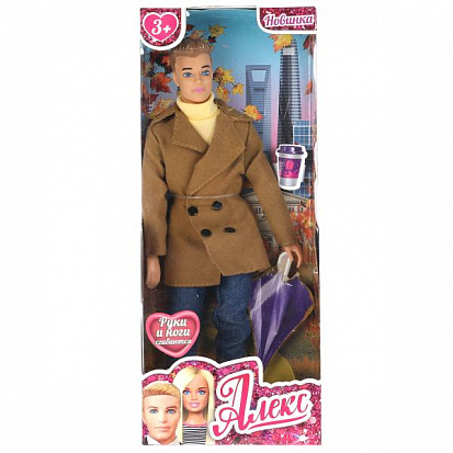 Фото 66001-F1-SA-BB Кукла 29 см Алекс сингл, в пальто, в коробке КАРАПУЗ