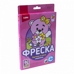 LORI Пз/Ф-011 Фреска.Картина из песка "Медвежонок"