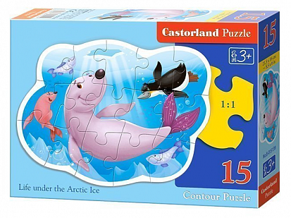 Фото товара Пазлы B3-015139 Во льдах Арктики, (15 деталей MIDI) Castor Land