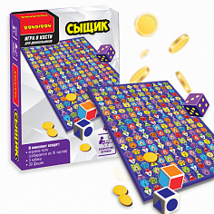 ВВ5028 Настольная семейная игра в кости Bondibon "Сыщик", ВОХ 9,7х14,6х5,4 см