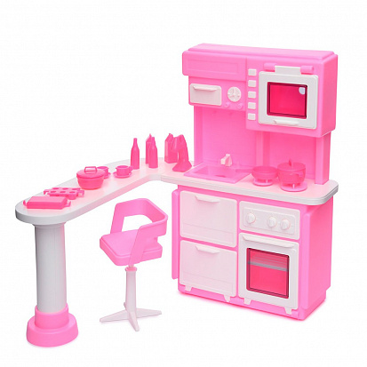 Фото Огонек О-1388 Кухня для куклы. Розовая