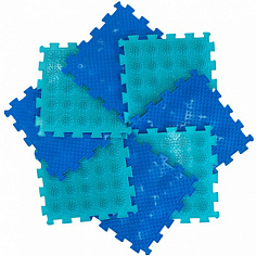 МИКС "Тропа Здоровья" Коврик массажный (ортопедический) модульный "ОРТО ПАЗЛ"