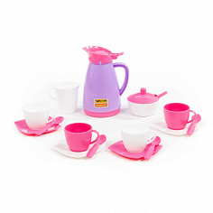 ПОЛЕ40626 Набор детской посуды "Алиса" на 4 персоны (Pretty Pink)