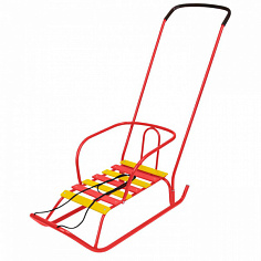 В2/АЛ2 Санки Ветерок 2 В2/АЛ2 алый /Ника/ спинка, толкатель