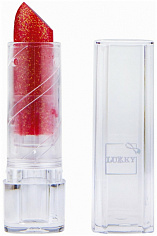 Lukky Т16762 помада с блёстками 3,4 г с ароматом клубники, цвет красный, блистер 