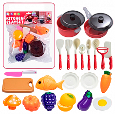 2407302 Набор посуды 553 с продуктами на блист.