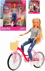 8361 Кукла Defa Lucy Летние прогулки с велосипедом, в ассорт., кор.