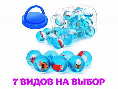 00-2395 Мяч прыгун, каучуковый "Крабик" 4,5см.