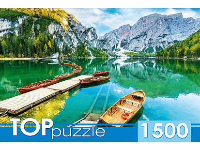 Фото товара ГИТП1500-4845 TOPpuzzle. ПАЗЛЫ 1500 элементов. ГИТП1500-4845 Италия. Закат на озере Брайес