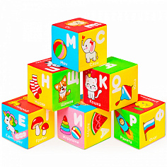 864 Мякиши Кубики Алфавит в картинках 864