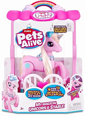 9545 Игрушка ZURU PETS ALIVE Единорог с аксессуарами, свет, звук