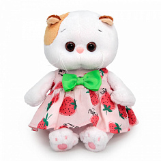 LB-102 Кошечка Ли-Ли BABY в сарафане с клубничками 20 см