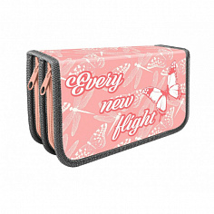 Пенал ПЧЕЛКА "EVERY NEW" 190*105 мм, 2 секции (ПО-09 EVERY NEW 2023)