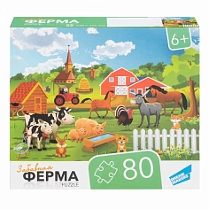 RI8001 Игра детская настольная "80 Ферма"