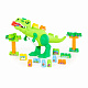 миниатюра ПОЛЕ67807 Набор "Динозавр" + конструктор (30 элементов) (в коробке)