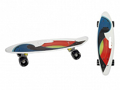 IT106649 Скейтборд пластиковый с принтом и с ручкой для переноски, широкие колеса PU со светом, стой