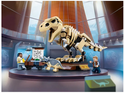 Фото Г60132 Конструктор BELA Парк Юрского периода Скелет тираннозавра 210 деталей. 29х20х6 см. (48)60132