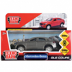 GLE-COUPE-GY ТМ Технопарк. Машина металл "MERCEDES-BENZ GLE COUPE" 12см, открыв. двери, инерц, СЕРЫЙ