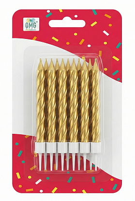 Фото товара Свеча для торта 12 шт 8 см ОМ20010-95/23