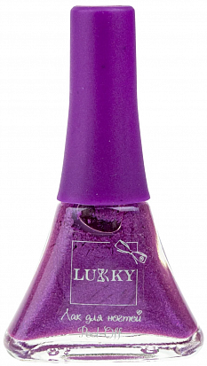 Фото Т19482 Lukky "Нэйл-Дизайн" #2 наб.лак д.ногтей peel-off цвет ежевичный+наклейки "Гламур"