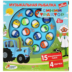 B1284066-R4 Игра рыбалка "Синий трактор" на бат, звук,
