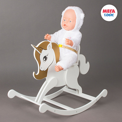 Фото товара МТ 72120 Игровая мебель для кукол. Единорог. Коллекция Shining Crown. Цвет: белоснежный шёлк