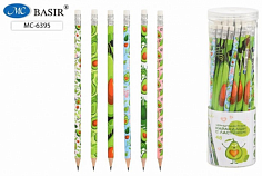 МС-6395_48 Карандаш графитный АВОКАДО +ластик