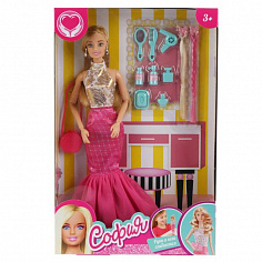 99177-S-AN КУКЛА 29СМ, ТМ КАРАПУЗ, СОФИЯ САЛОН КРАСОТЫ, СГИБАЮТСЯ РУКИ И НОГИ, С АКСЕСС. В КОР.