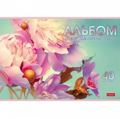 Х-40А4В (085137) Альбом 40л А4 "Грация цветов" на скобе