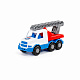 миниатюра ПОЛЕ90416 "Гоша", автомобиль-пожарная спецмашина (бело-синяя)
