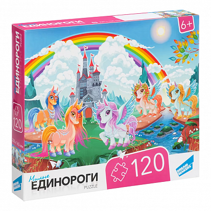 Фото товара RI1204C Пазлы "120 Единороги"
