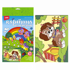 LORI Ркн-039 Картина по номерам для малышей "Щенок-озорник"