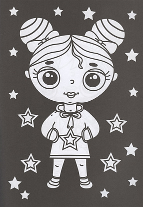 В одной чёрной-чёрной раскраске...ДЛЯ ДЕВОЧЕК фото