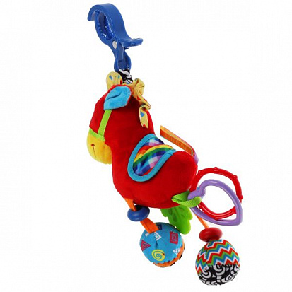 Фото RV-H4 Текстильная игрушка погремушка лошадка подвеска с вибрацией на блистере Умка