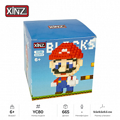 YC80 3D Конструктор из мини-блоков XINZ Super Mario: Марио, 665 дет. (YC80)
