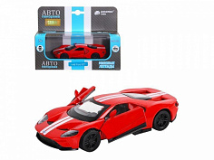 1200139JB Машинка металл. 1:40 Ford GT, красный, инерция, откр. двери, в/к 17,5*12,5*6,5 см ТМ "Авто