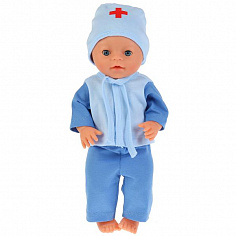 OTF-1901DOC-RU Одежда для кукол 40-42см комплект "доктор" в пак. "Карапуз"
